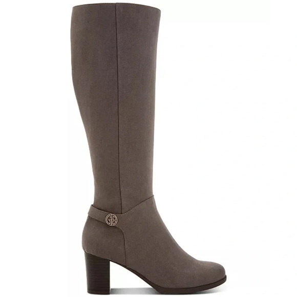 Giani Bernini Gray Adonnys Memory-Foam Dress Boots - Picture 2 of 8
